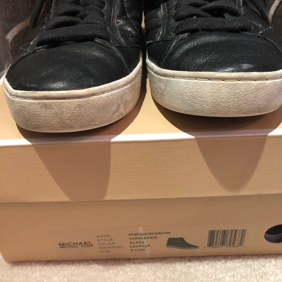 Michael Kors Paige Quilted Leather Sneakers - Picture 8 of 8